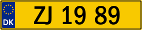 Trailer License Plate